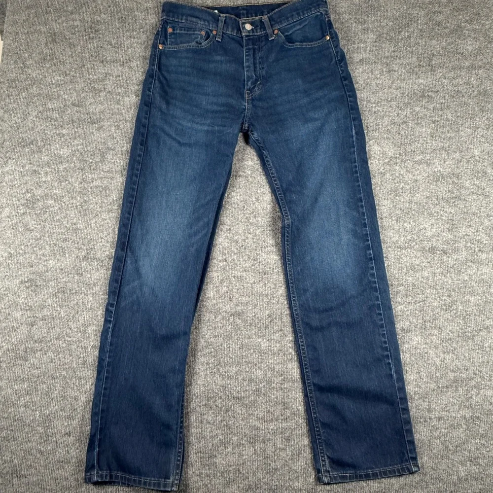 Y2K Retro Levi's 505 Jeans 32x32 Men's Dark Wash Straight Leg Denim Workwear